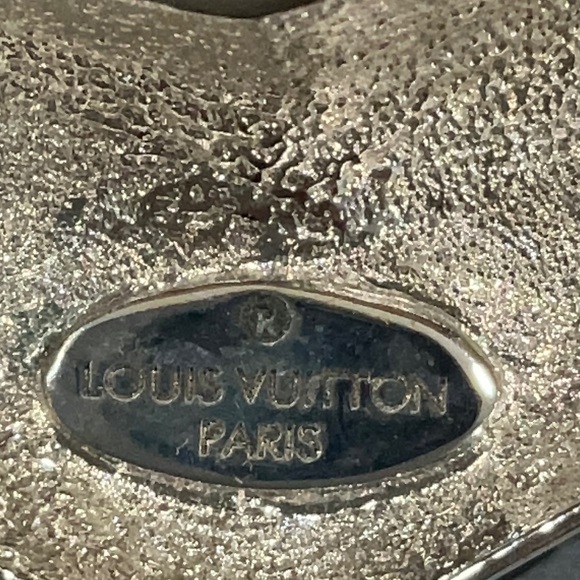 Louis Vuitton Silver Sculptural Necklace with Crystal Accent - Picture 11 of 11